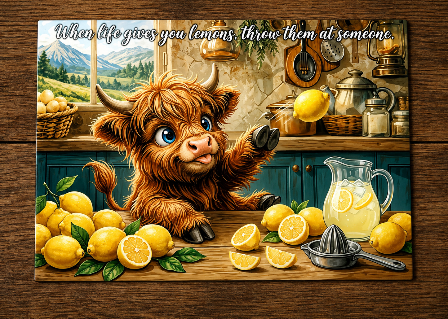 When Life Gives You Lemons Cutting Board