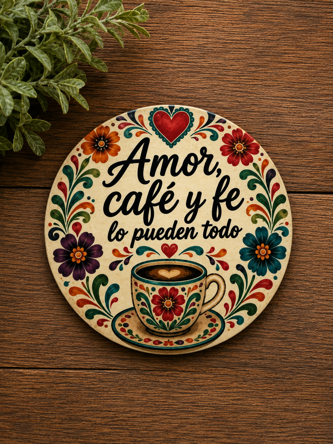 Amor y Cafecito Coasters