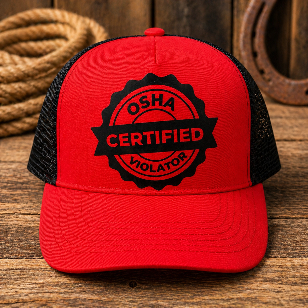 OSHA Certified Violator Trucker Hat