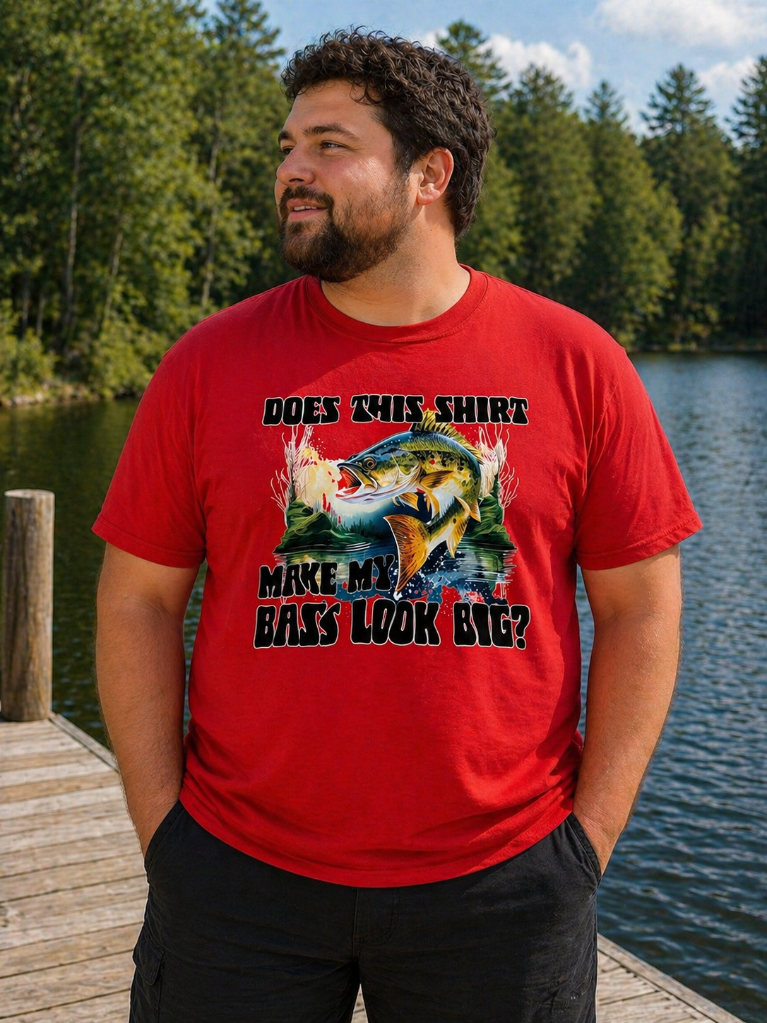 Does this shirt make my bass look big