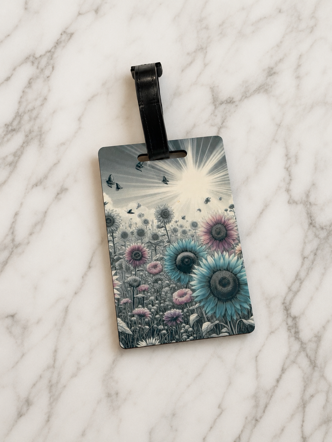Sunflower Field Luggage Tag