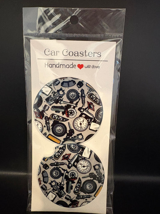 Mechanic Car Coasters