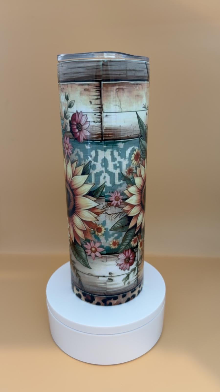 Horse Western Sunflower Tumbler