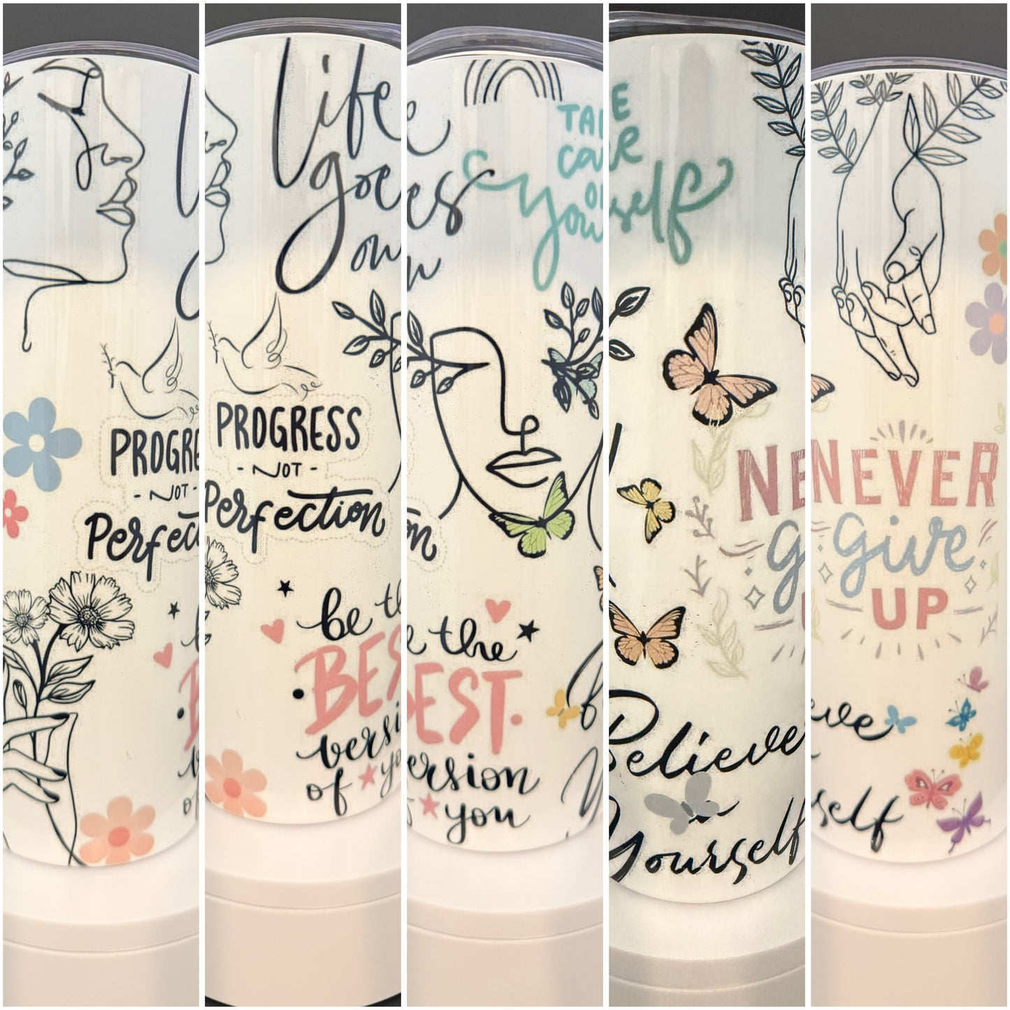 Progress not Perfection Tumbler