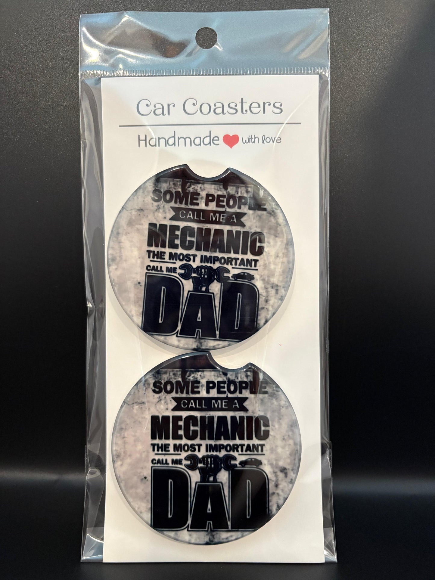 Mechanic Dad Car Coasters
