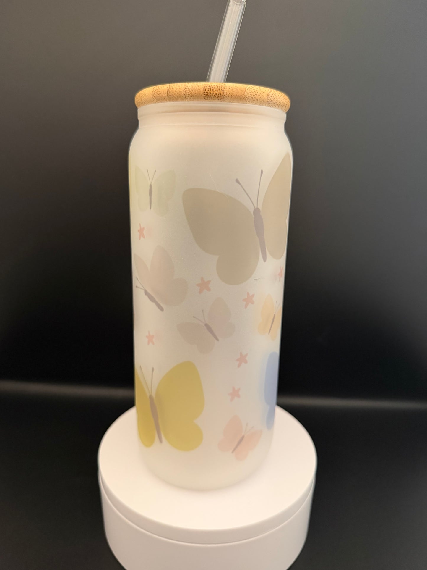Butterfly Frosted Tumbler