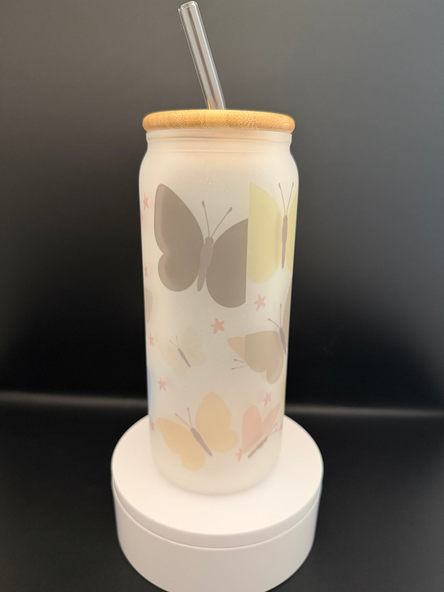 Butterfly Frosted Tumbler