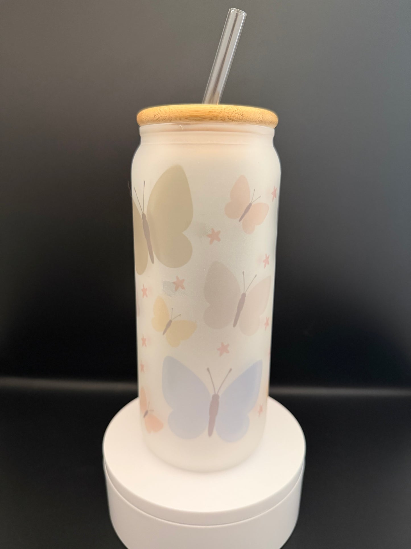 Butterfly Frosted Tumbler