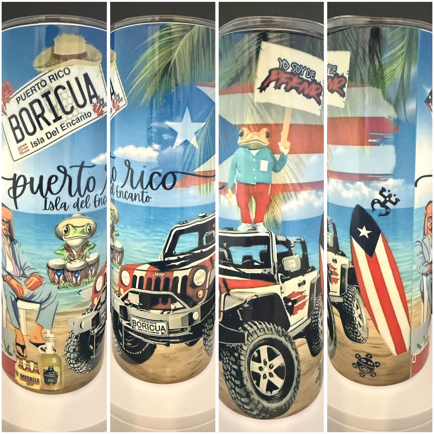 Bad Bunny PR Jeep Tumbler
