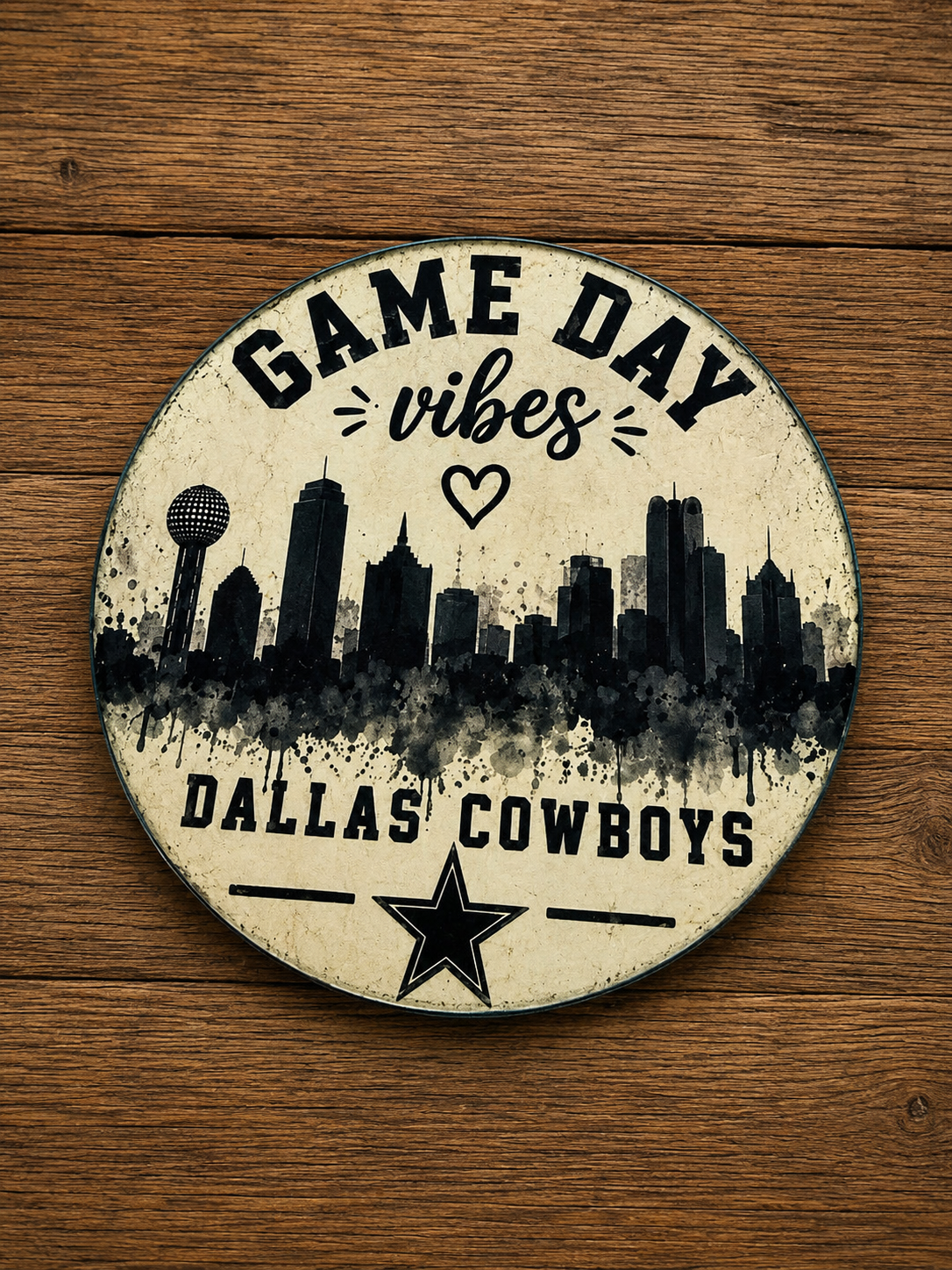 Rustic Dallas Cowboys Coasters