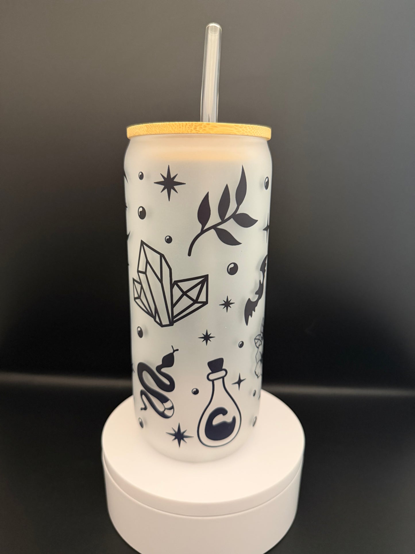 Dark Note Frosted Tumbler