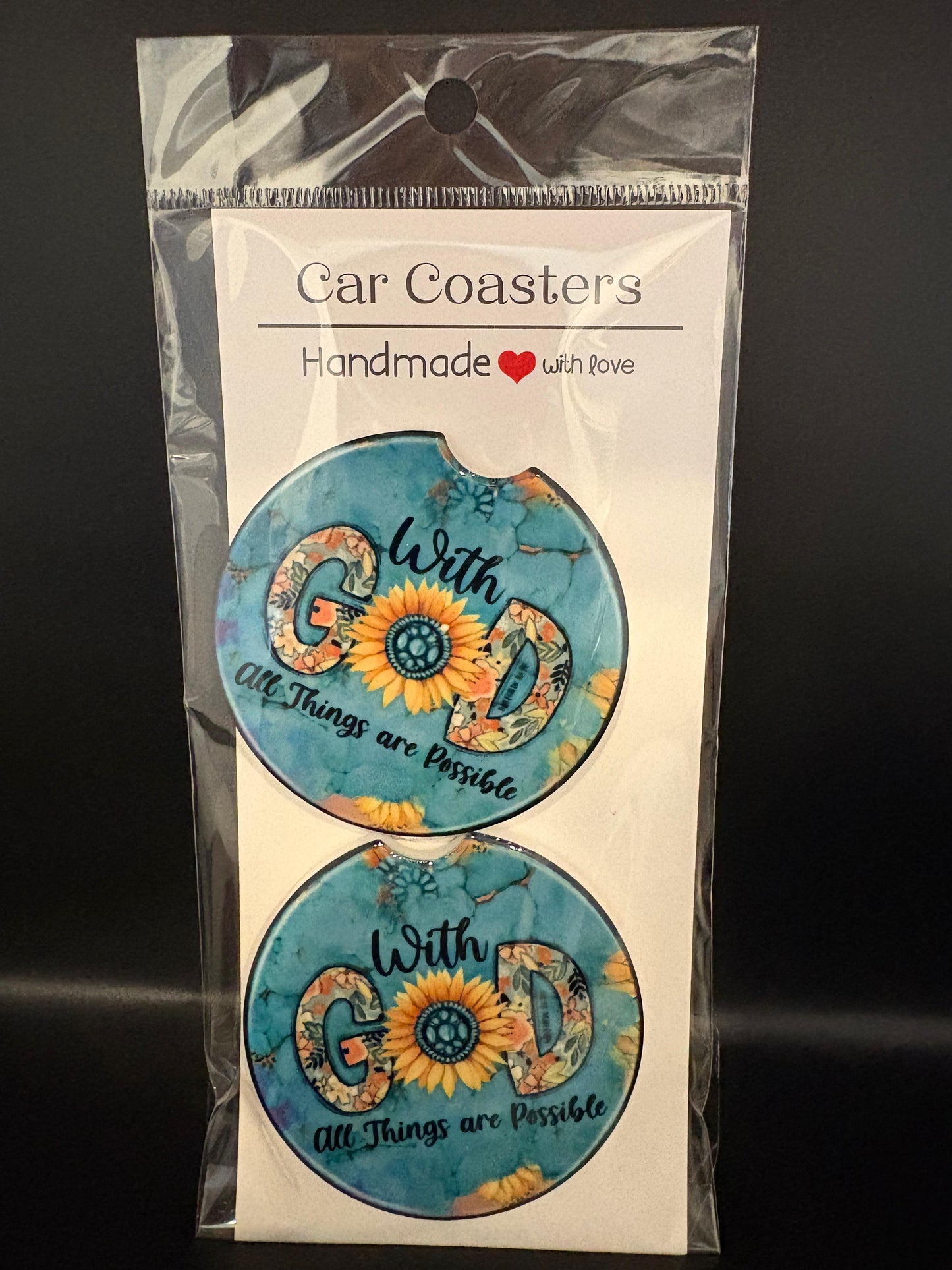 With God Car Coasters