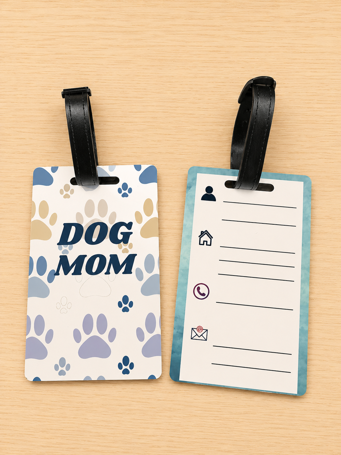 Dog Mom Luggage Tag