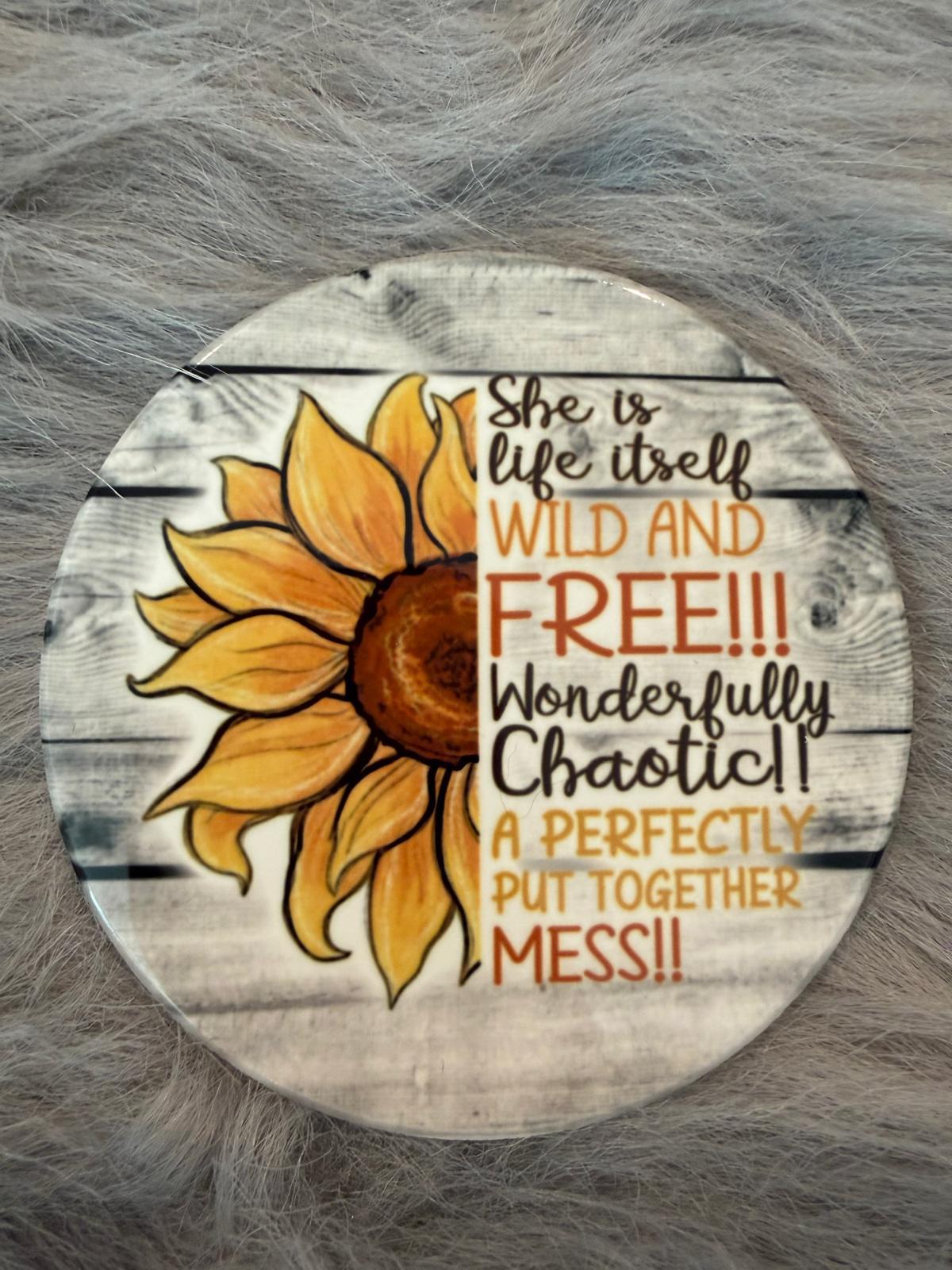 Sunflower Inspirational Coasters