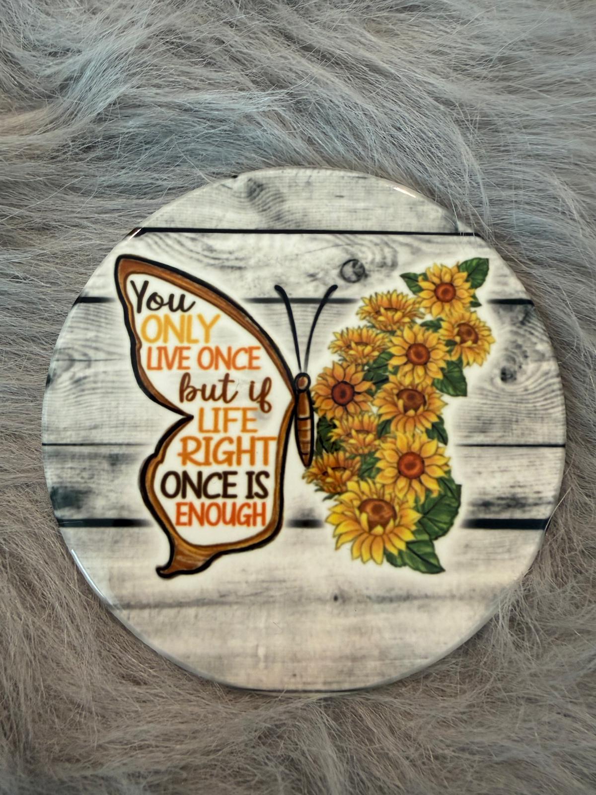 Sunflower Inspirational Coasters