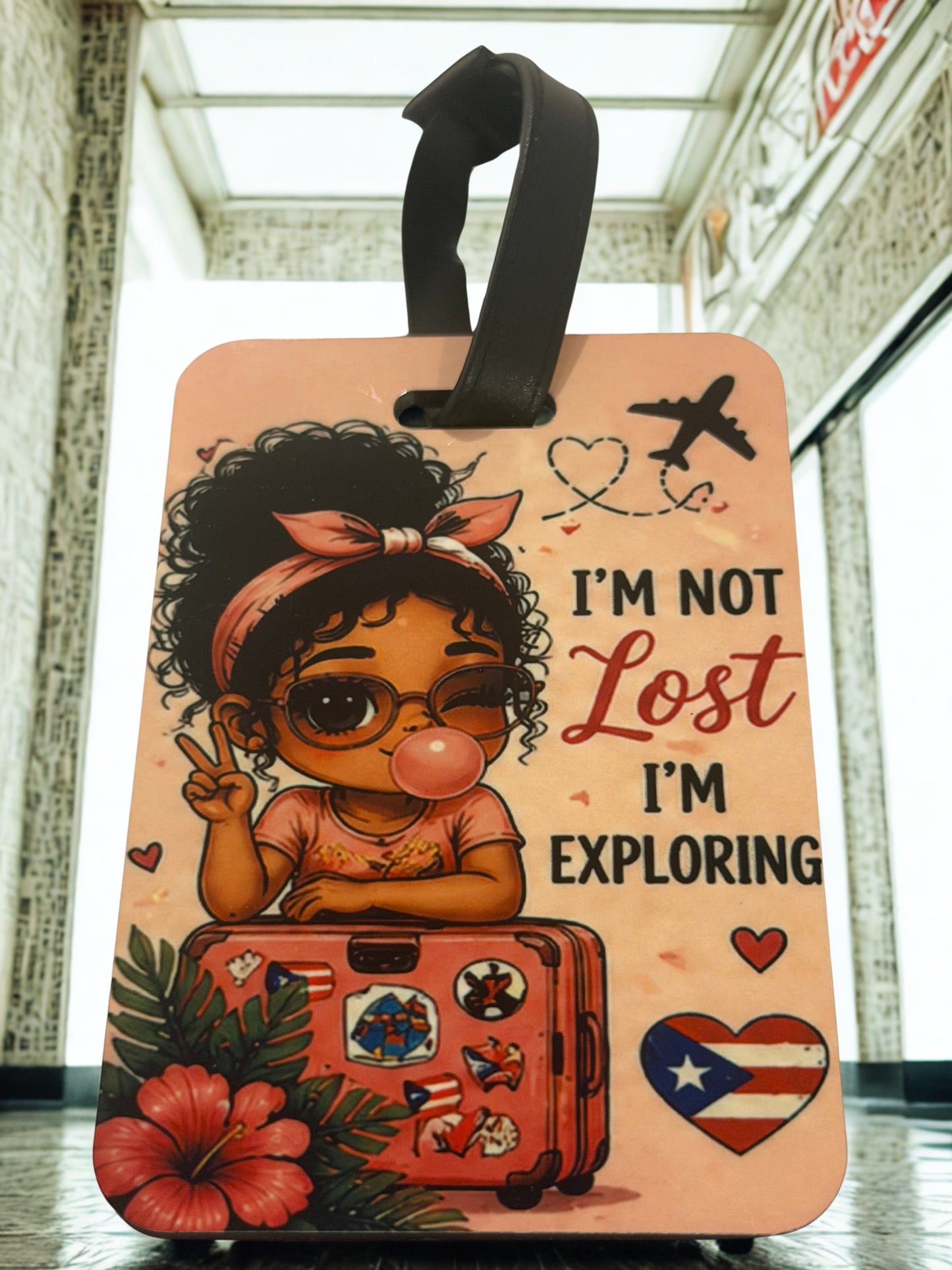 I’m not lost I’m exploring Luggage Tag