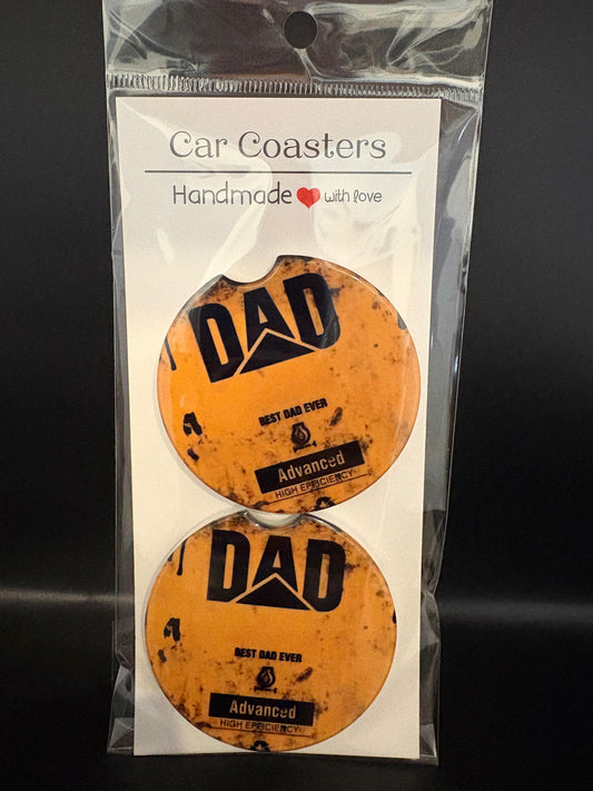 Best Dad Ever Car Coasters