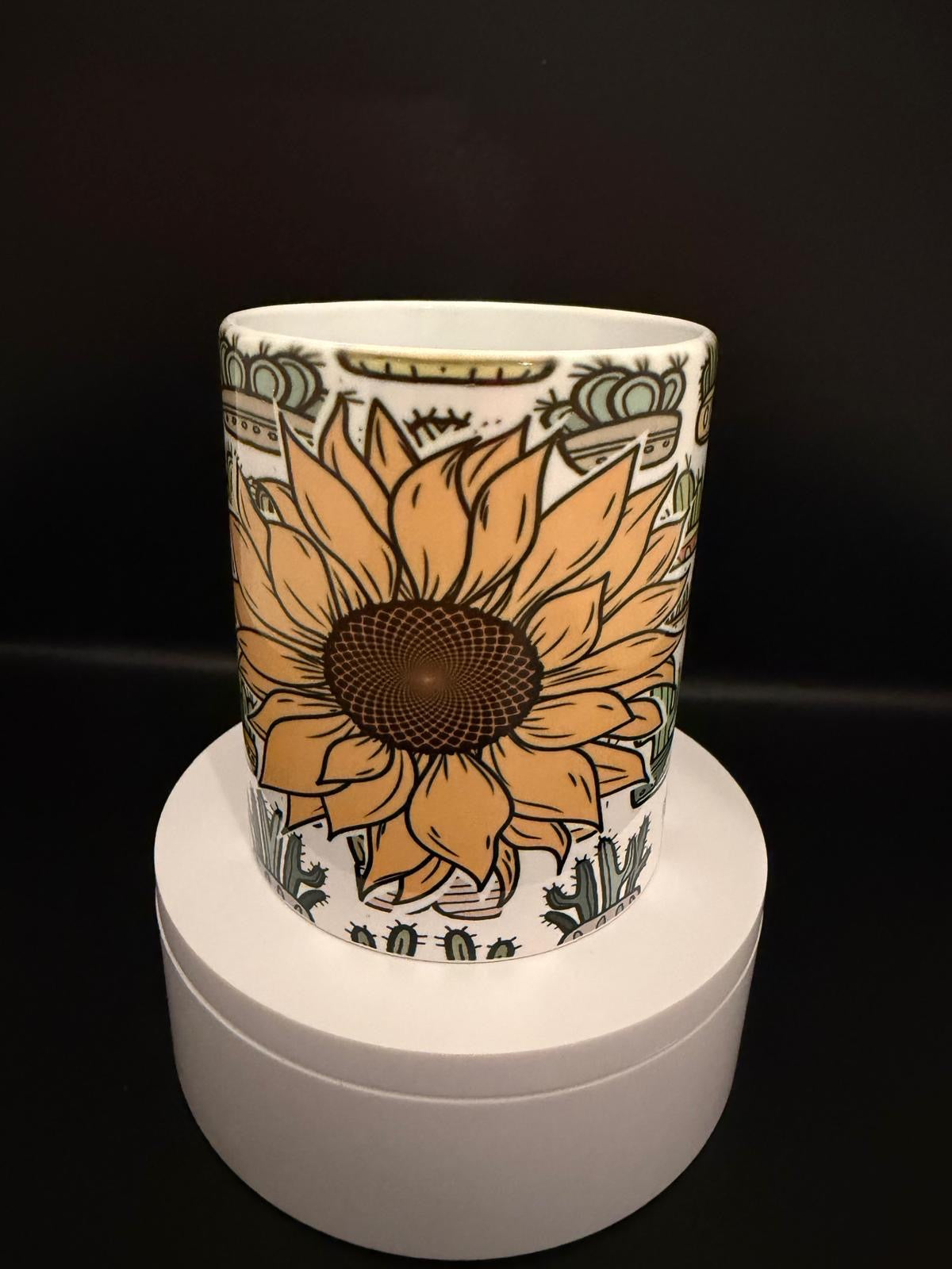 Cactus Sunflower Mug