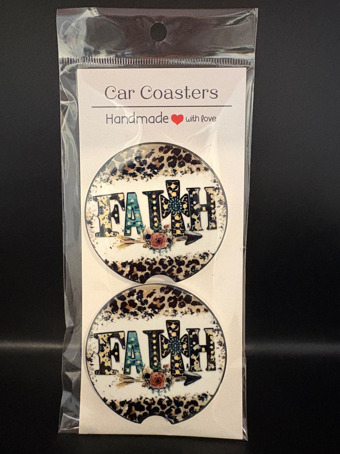 Faith Car Coasters