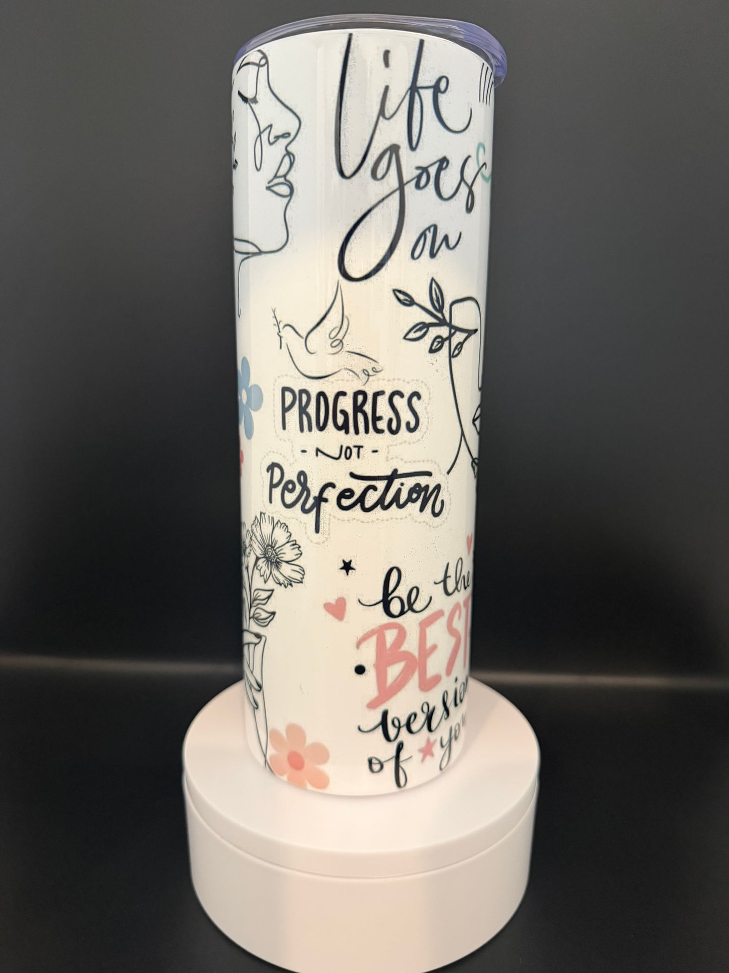 Progress not Perfection Tumbler