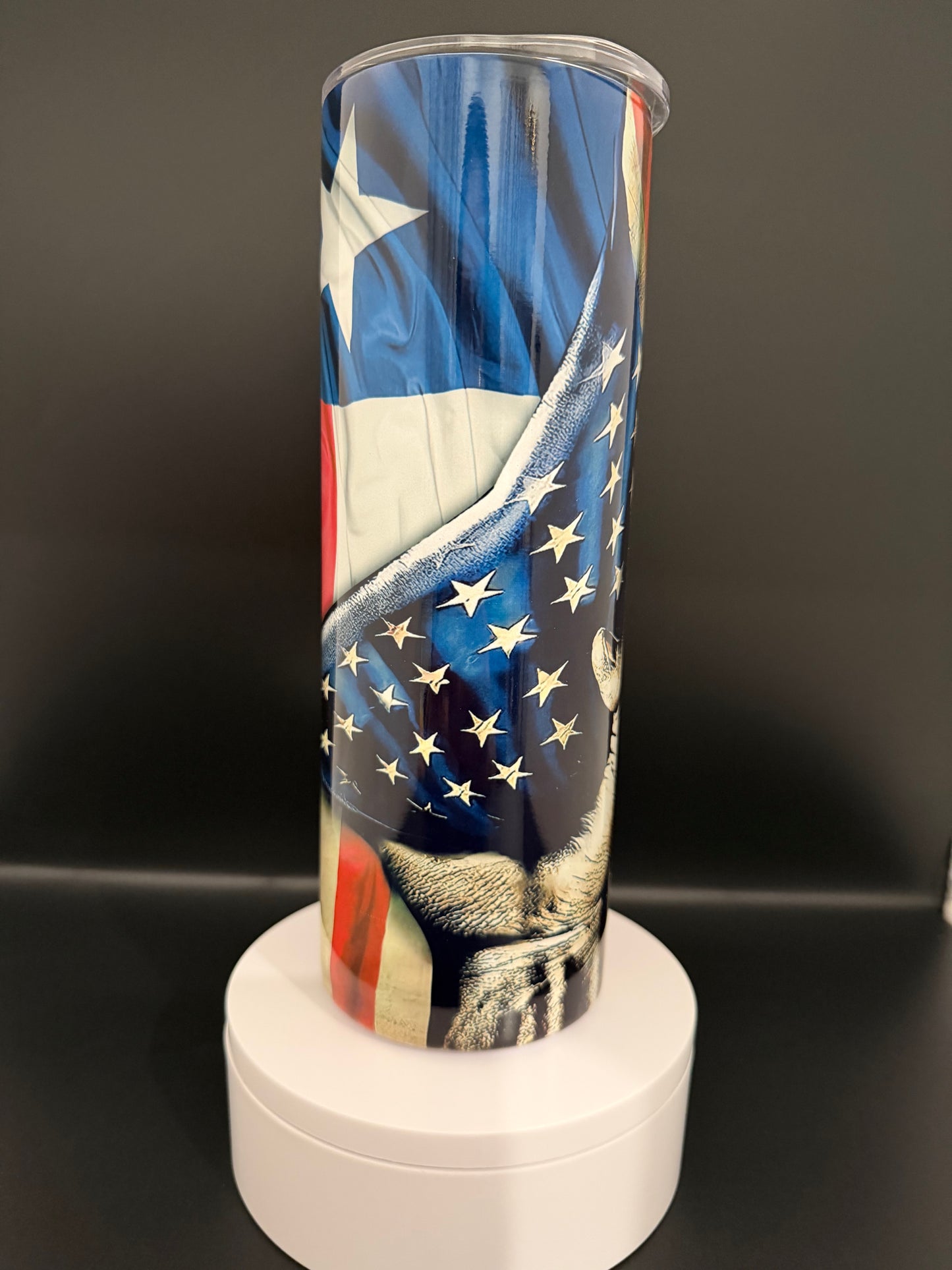 Texas & American Flag Tumbler