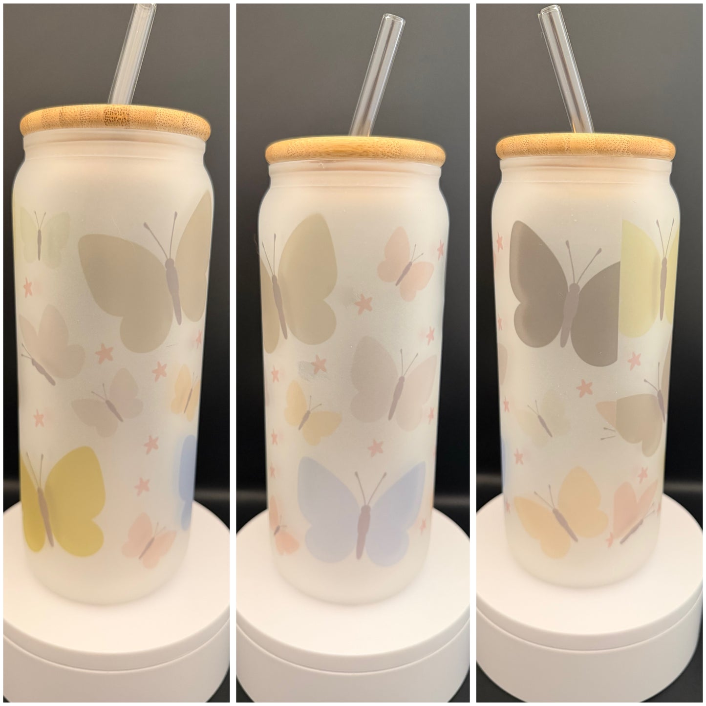 Butterfly Frosted Tumbler