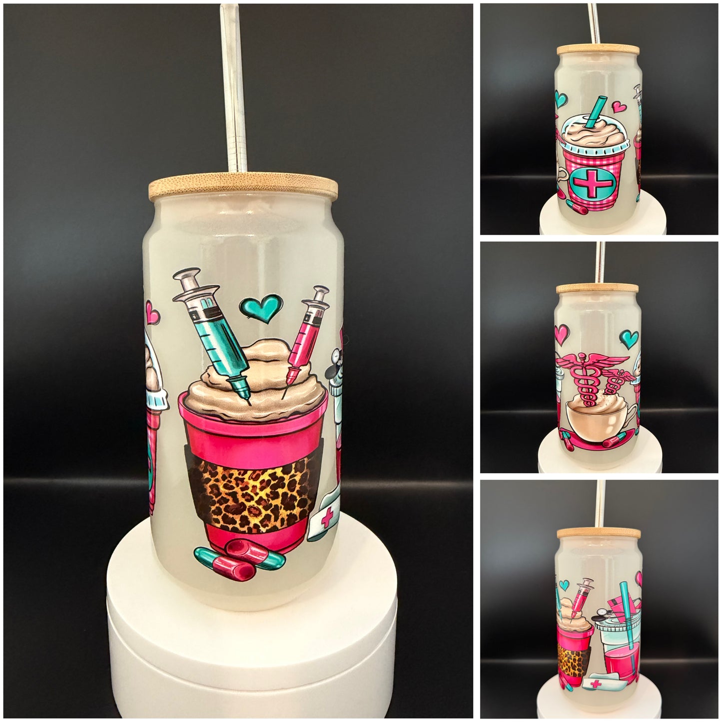 Nurse Color Changing Glass Tumbler