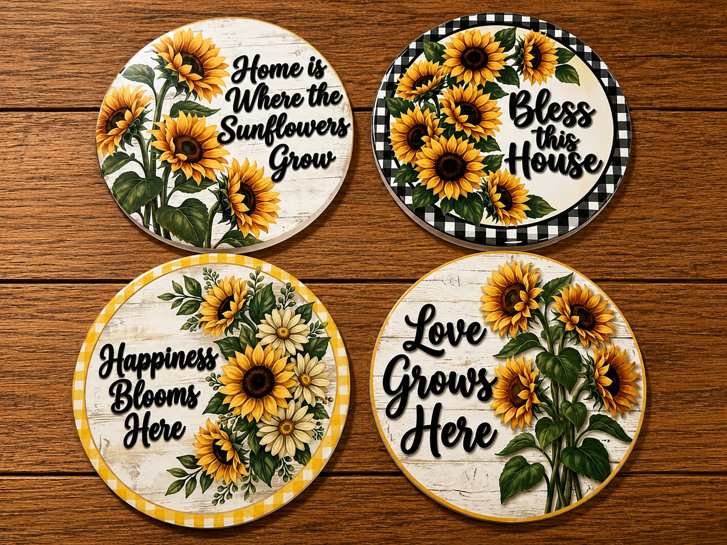 Sunflower Coasters