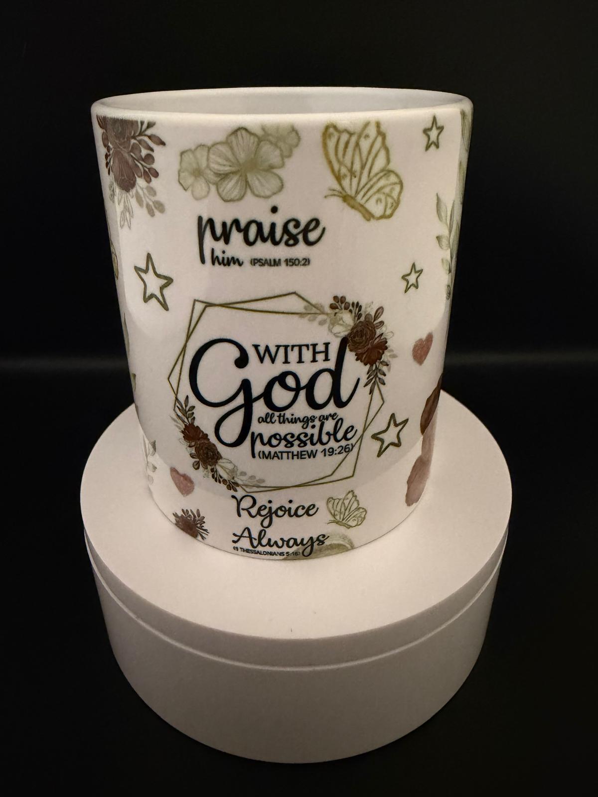 With God all things are possible Mug