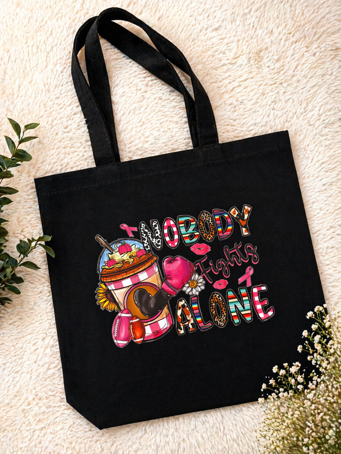 Nobody Fights Alone Tote Bag