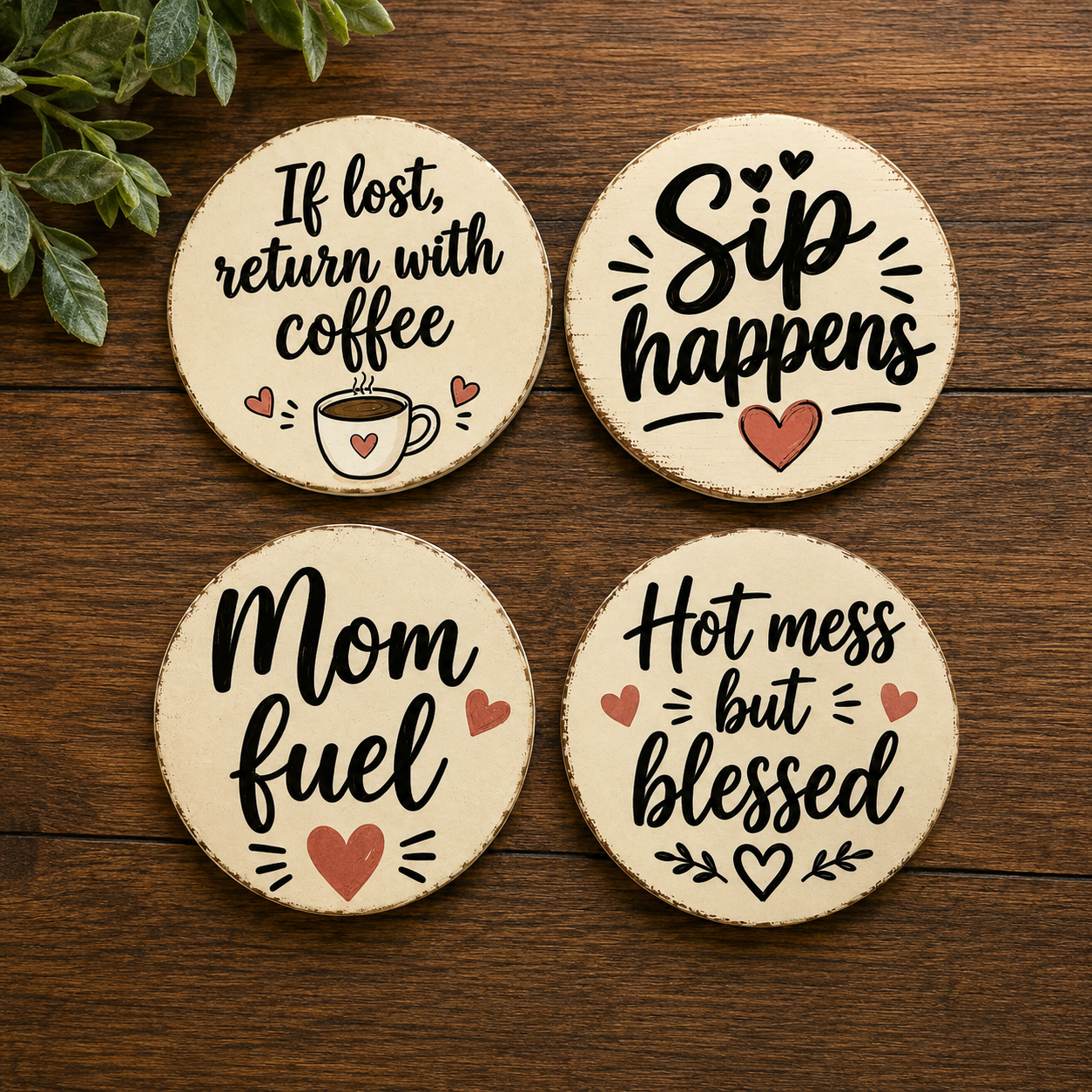 Mom Life Coasters