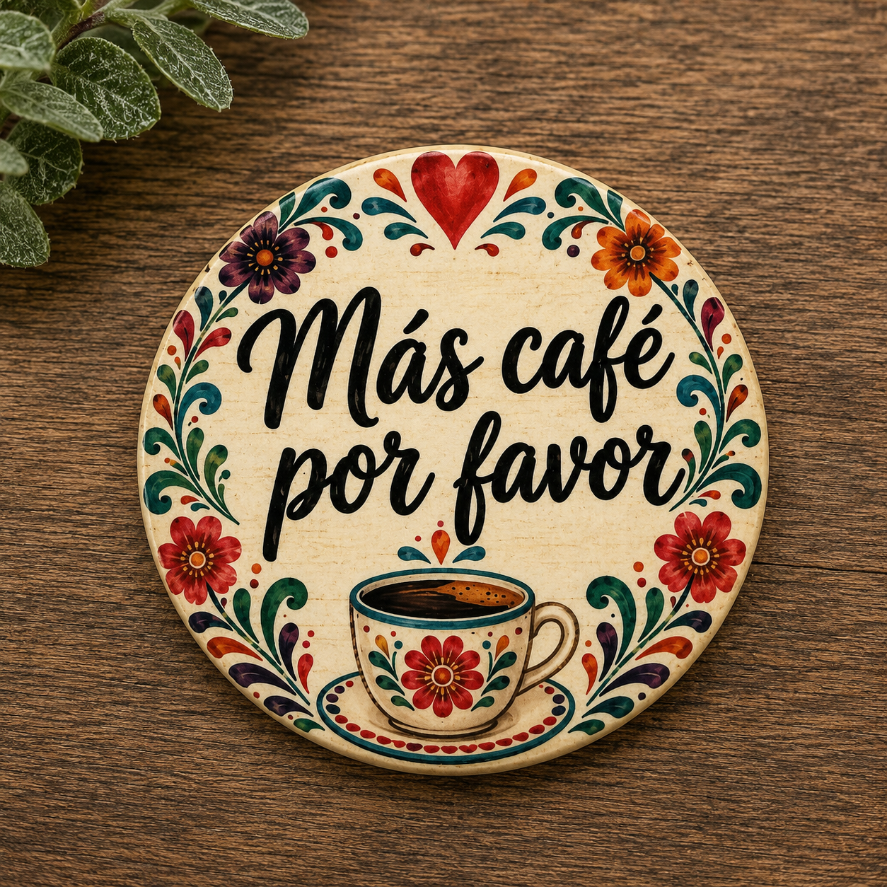 Cafecito y Dios Coasters