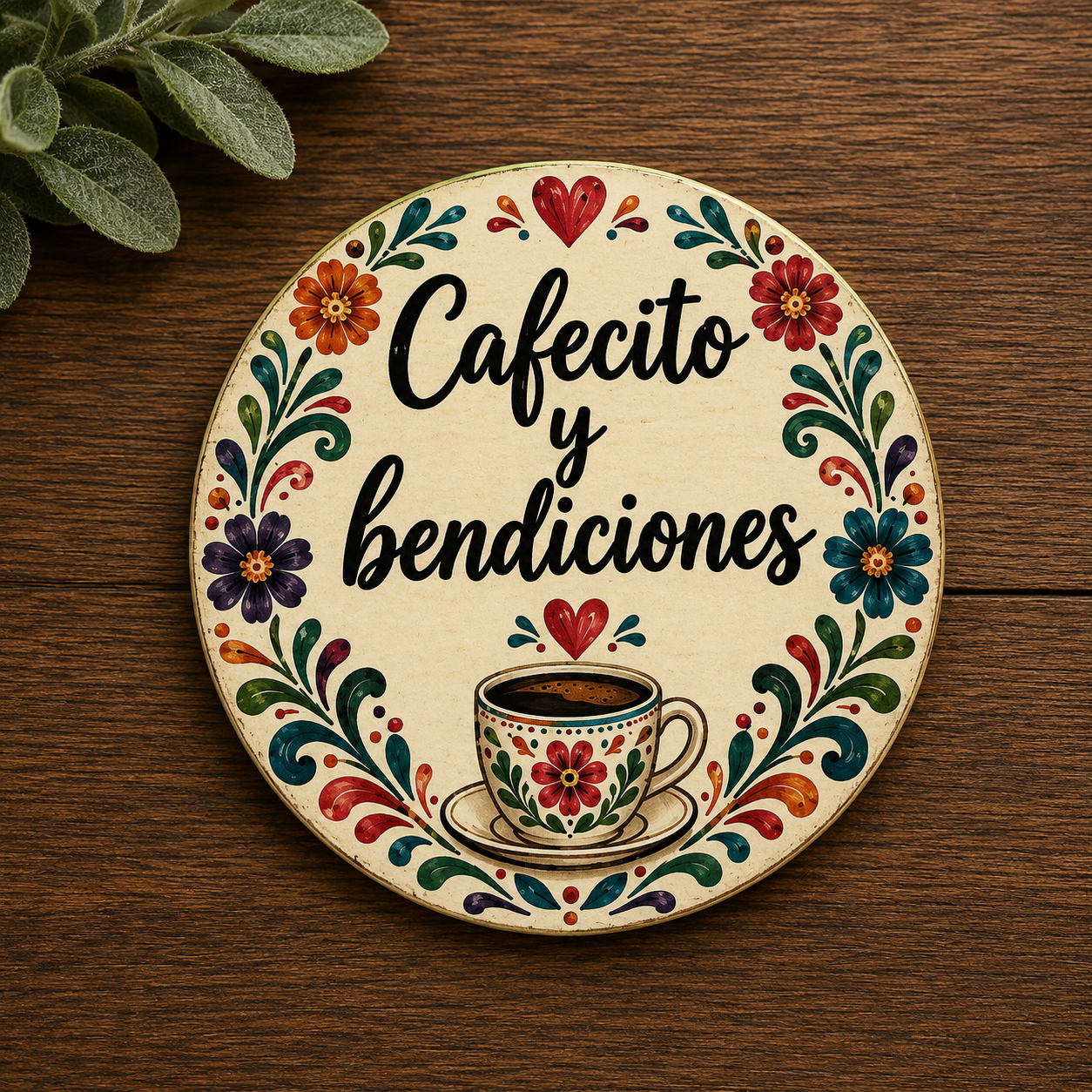 Cafecito y Dios Coasters