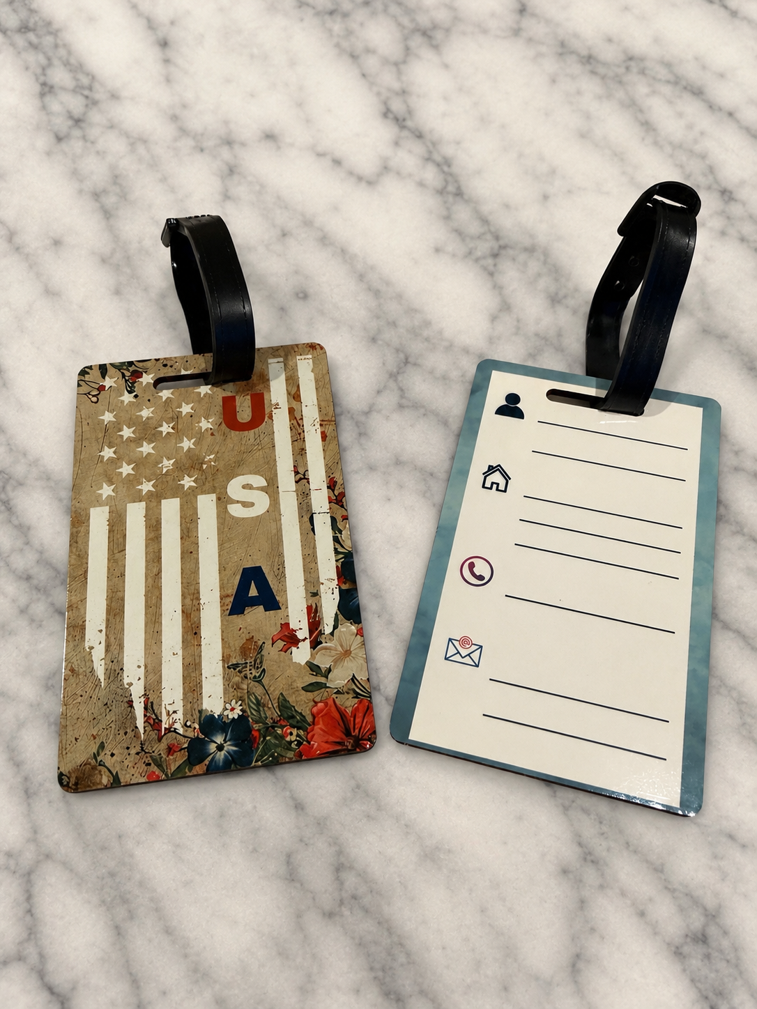 U S A Luggage Tag